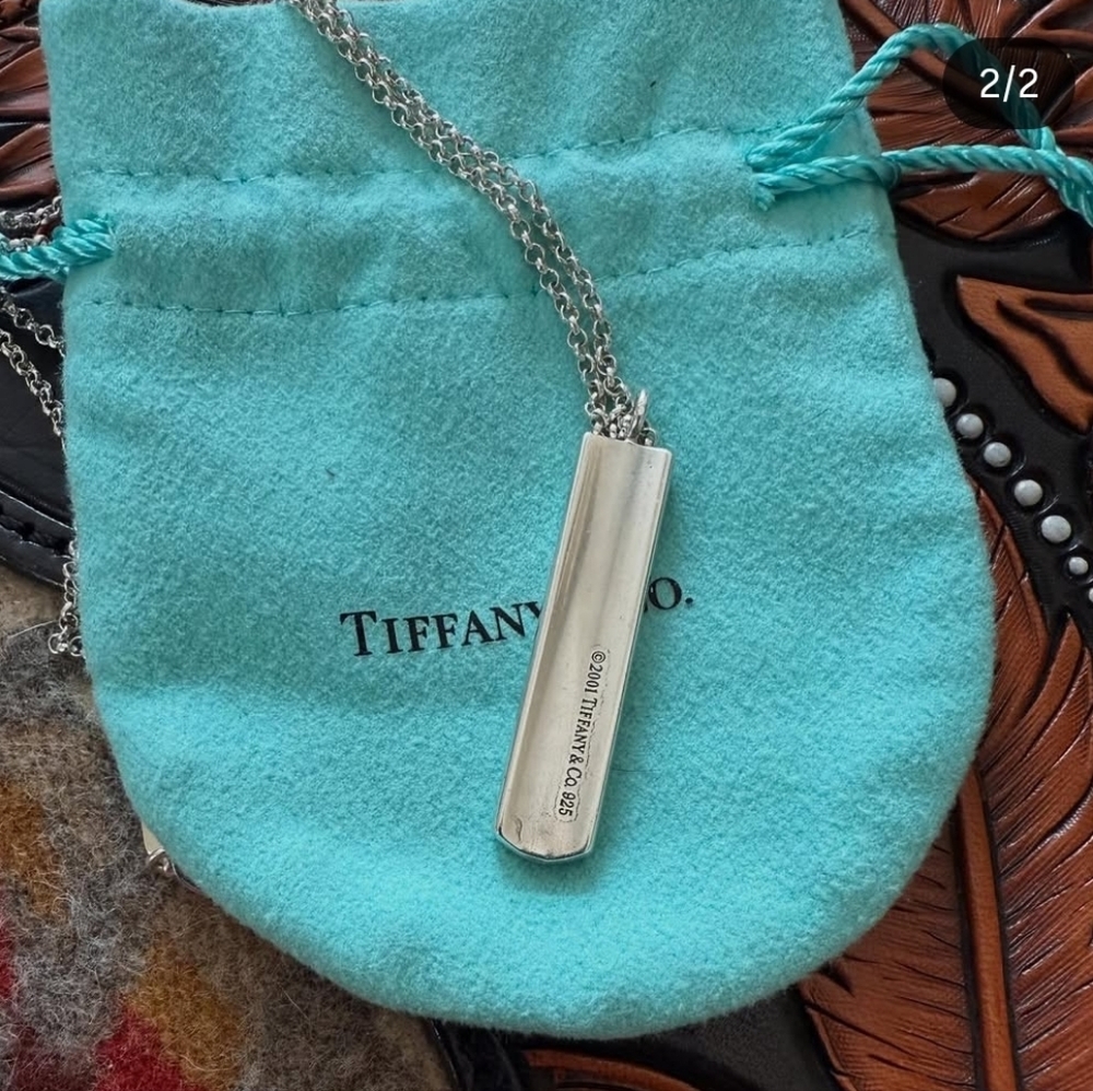 Tiffany & Co. Silver Bar Necklace - Picture 2 of 2